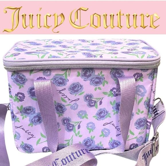 Juicy Couture Signature Logo Floral  Cooler Bag - Picture 1 of 8